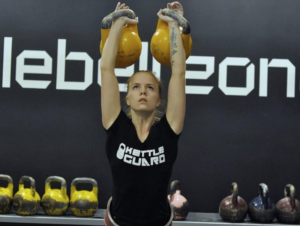 Kettlebell clean and jerk 3